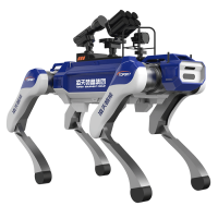 反恐防暴四足機(jī)器狗 （40kg超級(jí)大狗，第5代，自組網(wǎng)+集成一體式遙控器+雙光三軸增穩(wěn)云臺(tái)+38mm六聯(lián)發(fā)射器+捕捉網(wǎng)發(fā)射器）